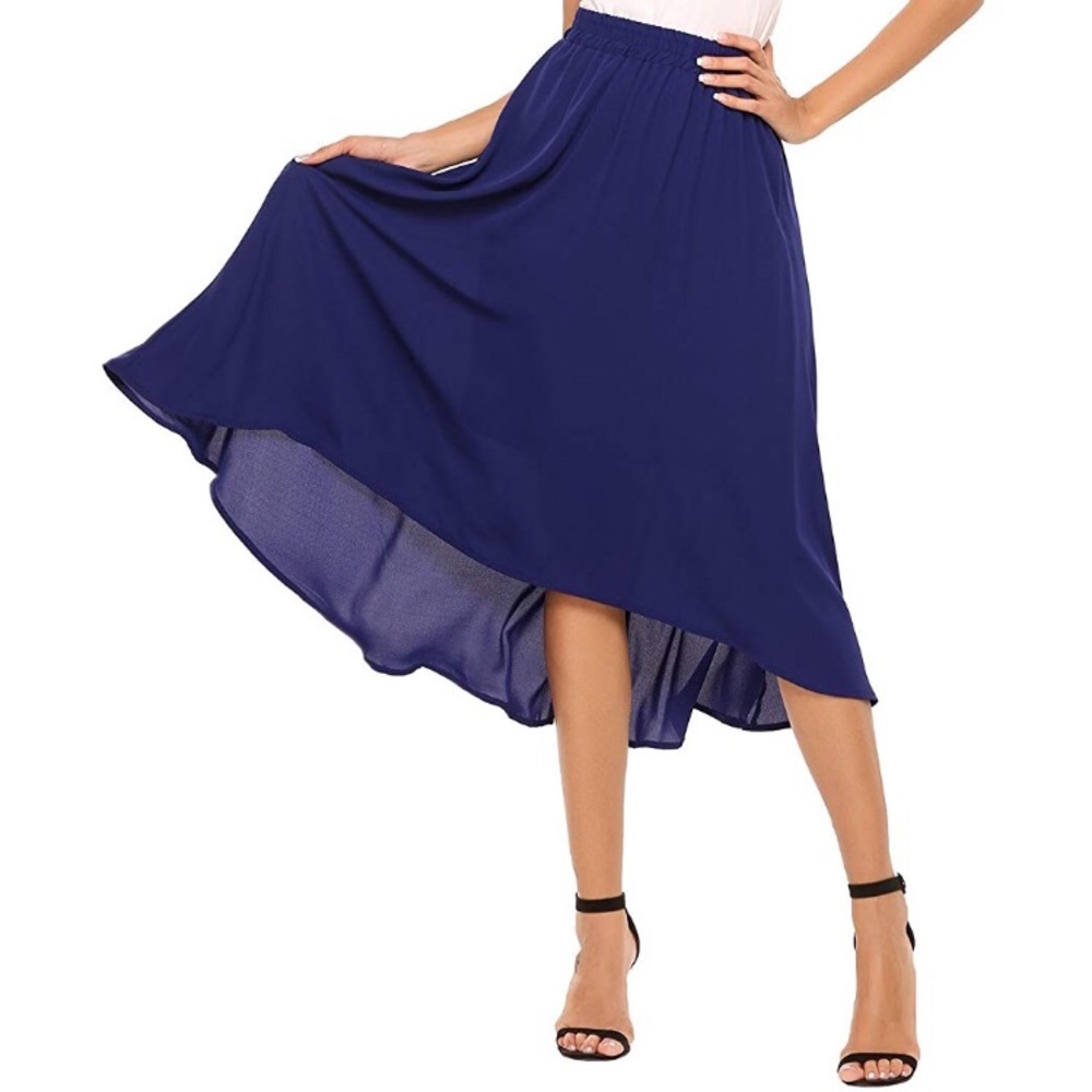 *NEW* Summer Chiffon High Waist Maxi Skirt